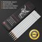 6 Pieces Professional White Charcoal Pencils Set -Sketch Highlight White Pencils for Drawing, Sketching, Shading, Blending, White Chalk Pencils for Beginners & Artists